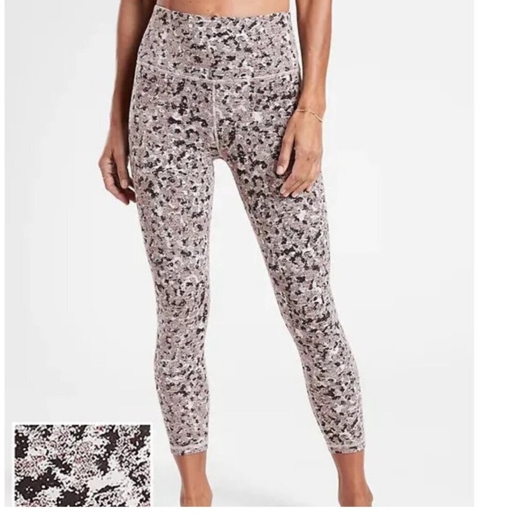 NWT Athleta Elation Textured 7/8 Tight  Meadow Decadent Chocolate size 2X